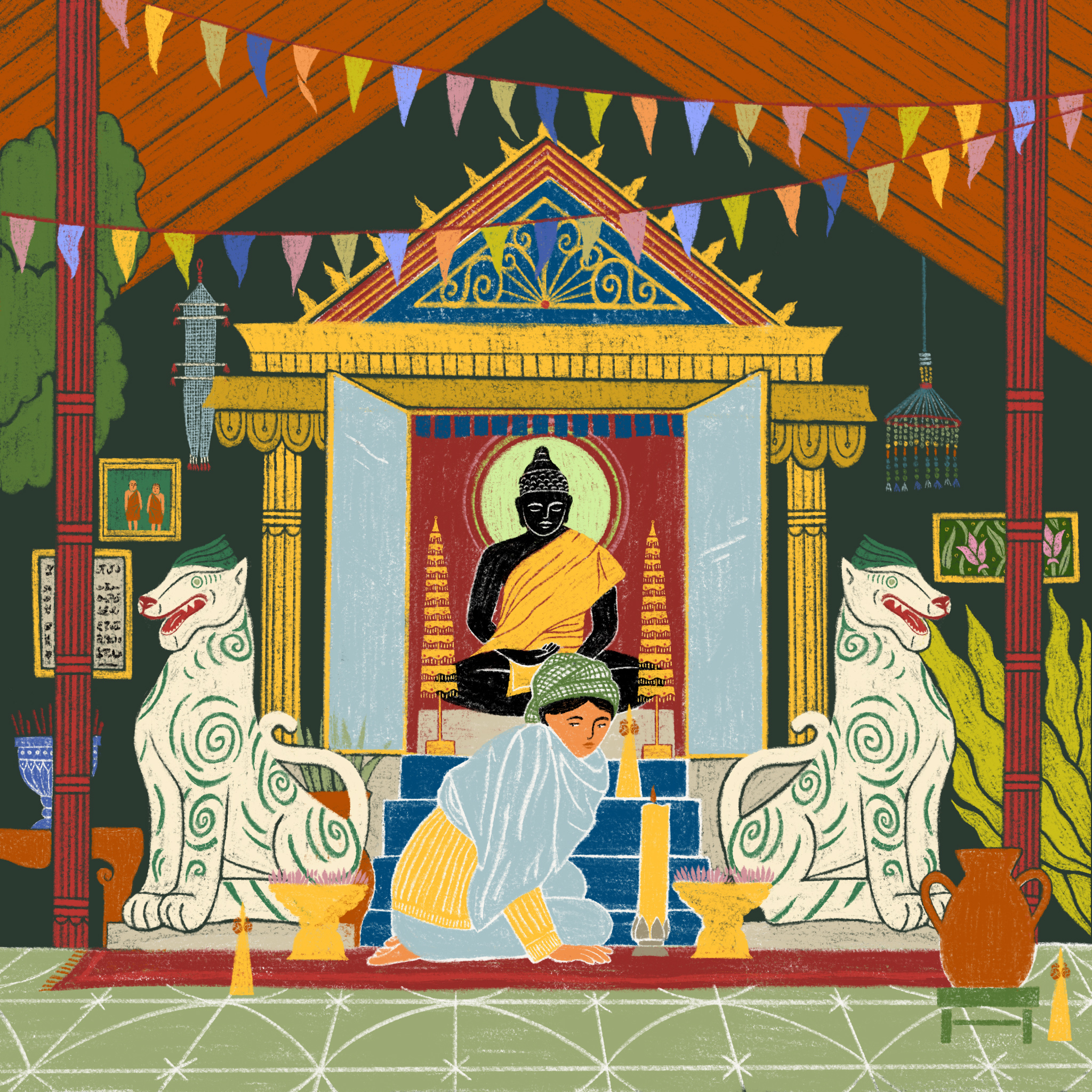 Eloze-Serie Cambodge – Au temple