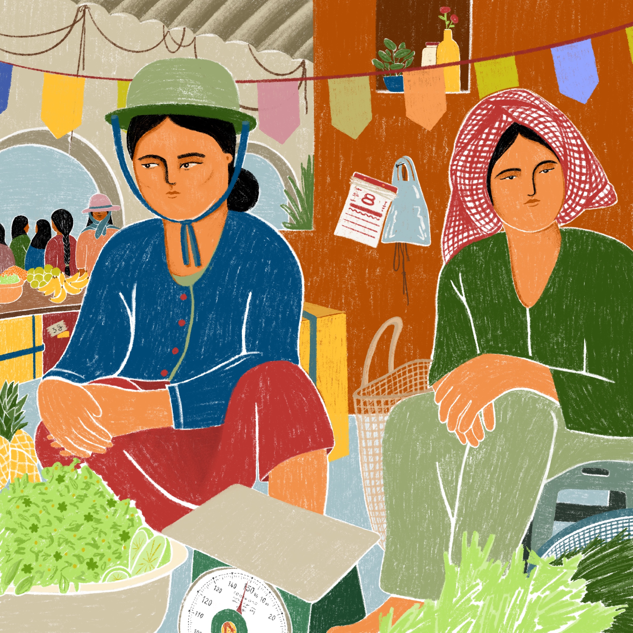 Eloze-Serie Cambodge – Le marché couvert